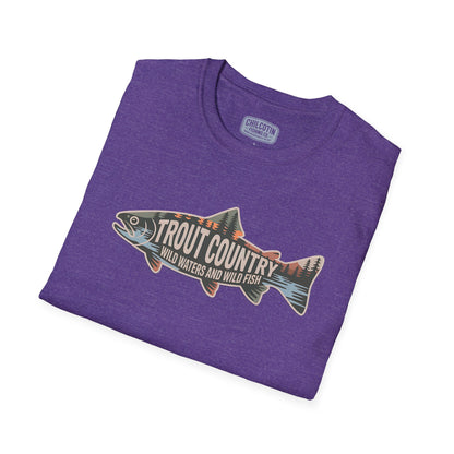 Trout Country Outline Trout T-Shirt – Fishing Apparel for Anglers