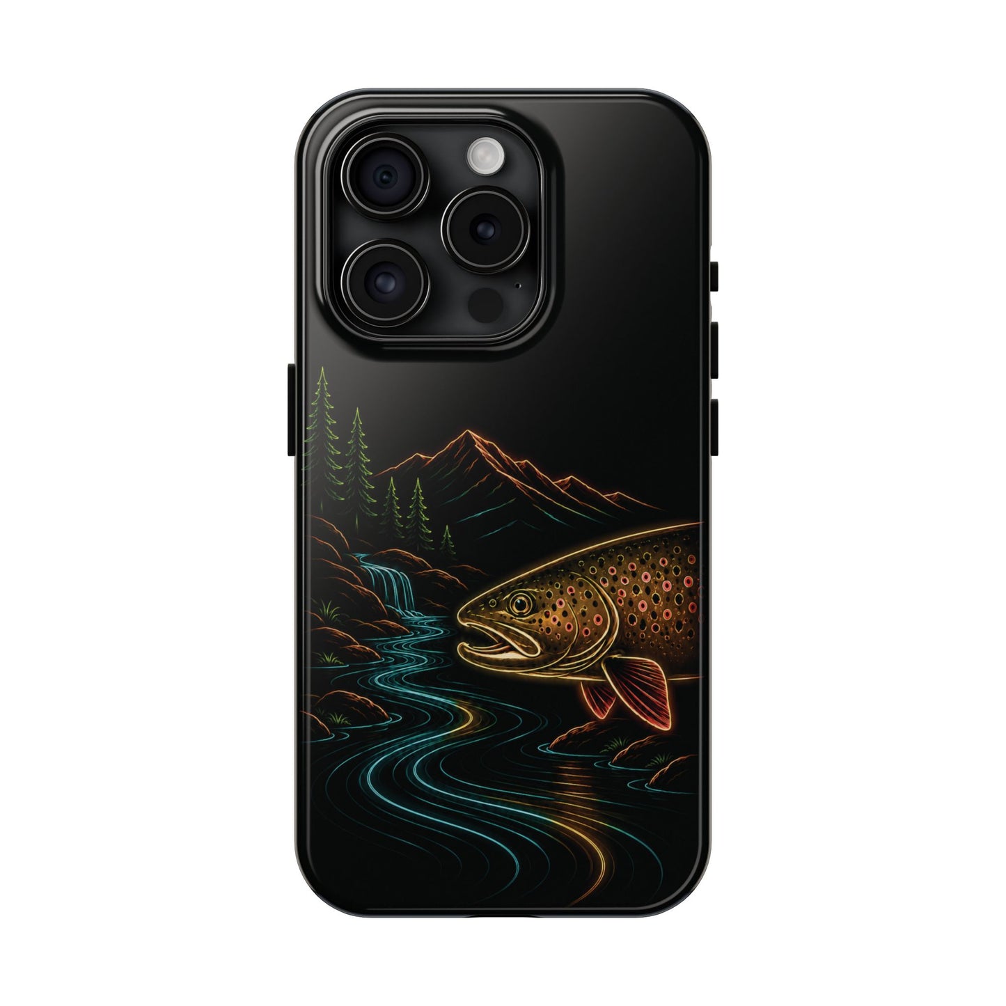 Brown Trout Neon Wilderness Phone Case