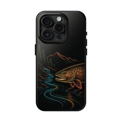 Brown Trout Neon Wilderness Phone Case