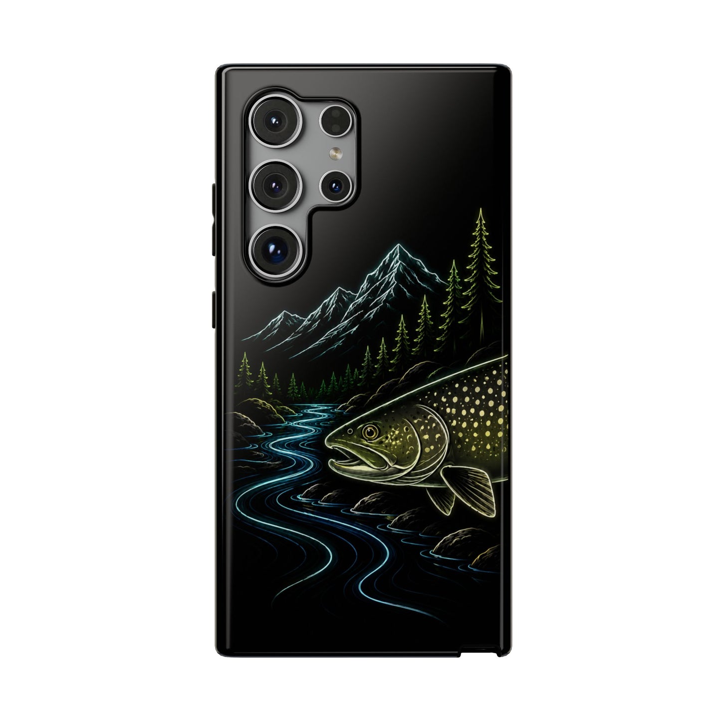 Lake Trout Neon Wilderness Tough Phone Case