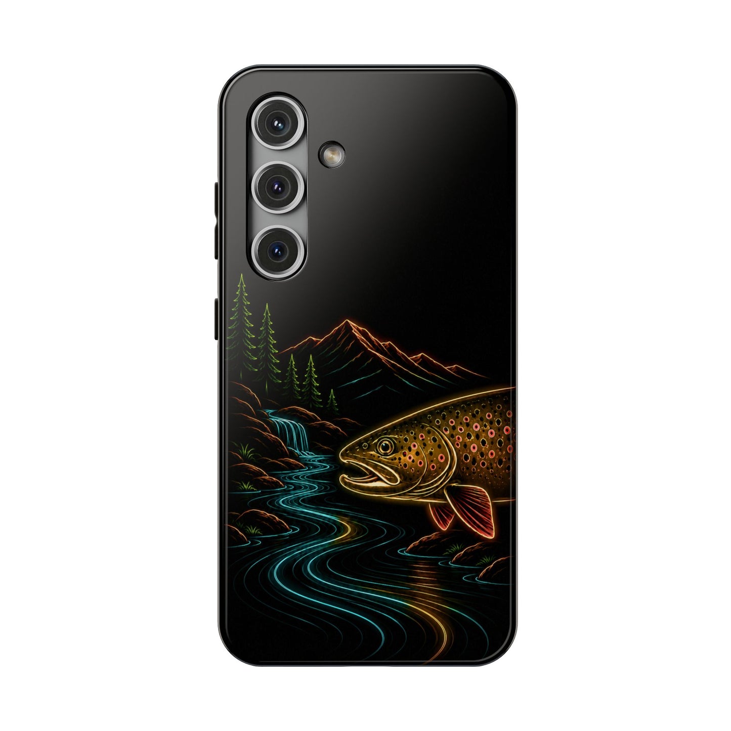 Brown Trout Neon Wilderness Phone Case