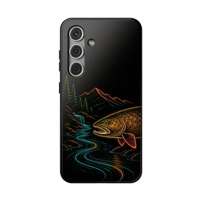 Brown Trout Neon Wilderness Phone Case