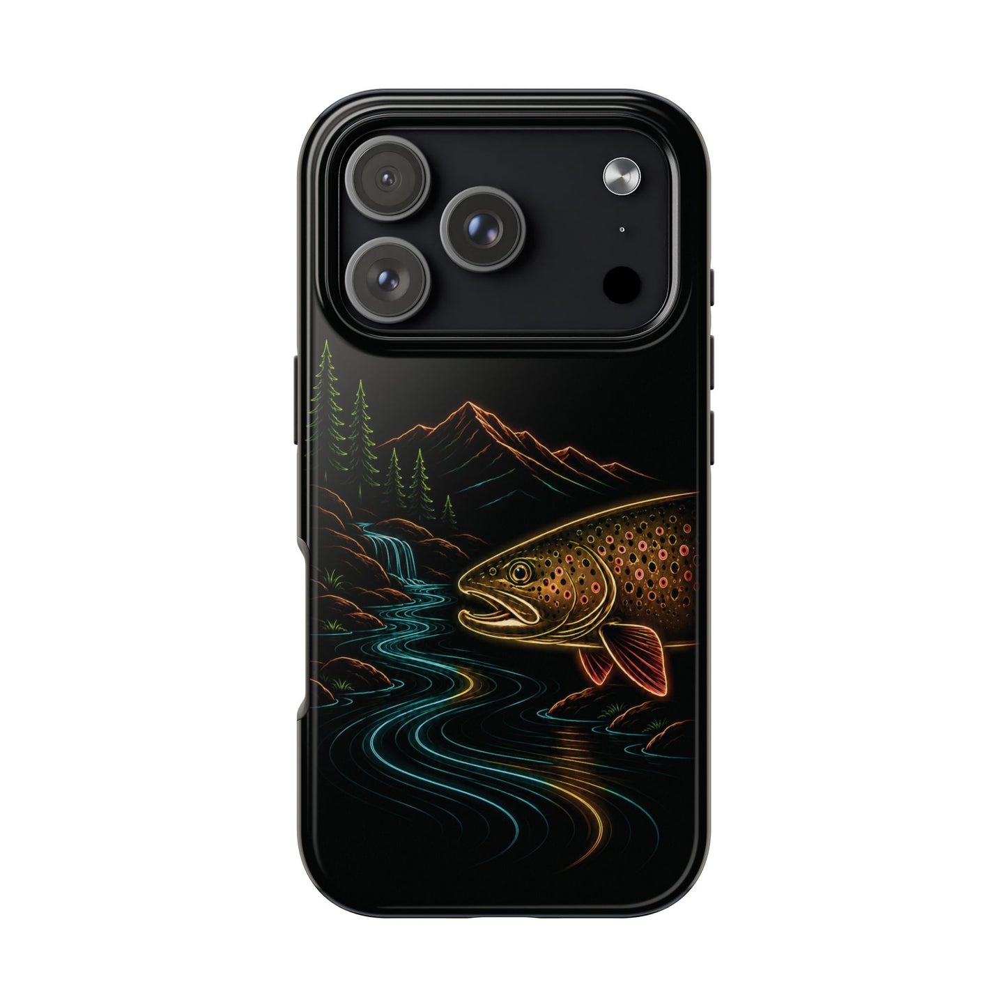 Brown Trout Neon Wilderness Phone Case