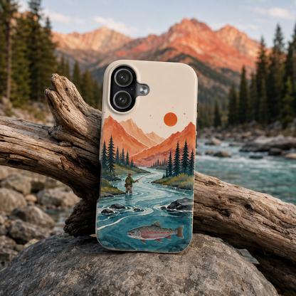 Golden Peaks Fly Fishing Phone Case