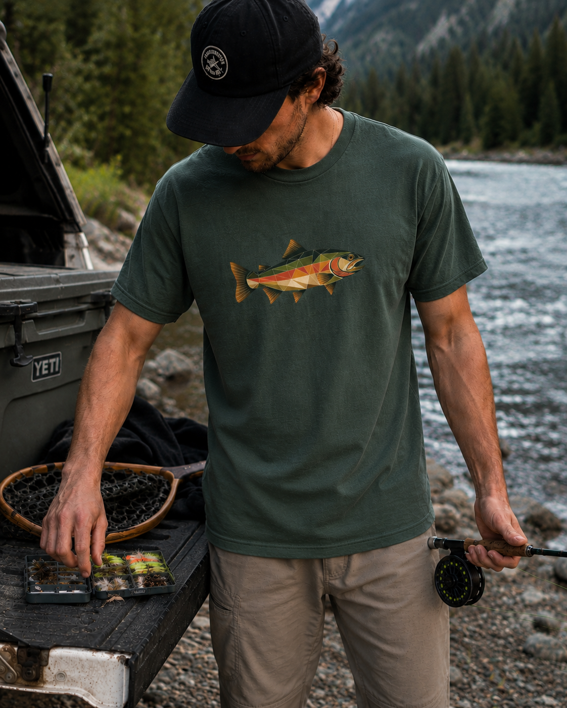Abstract Trout Tee