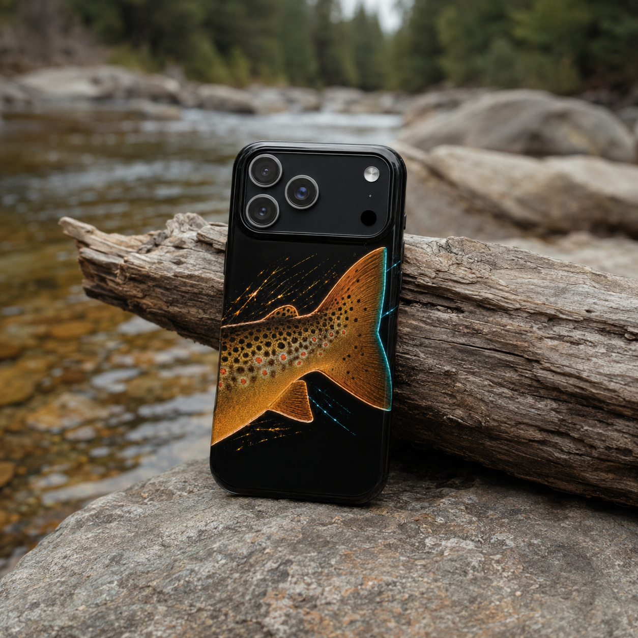 Brown Trout Tail Phone Case