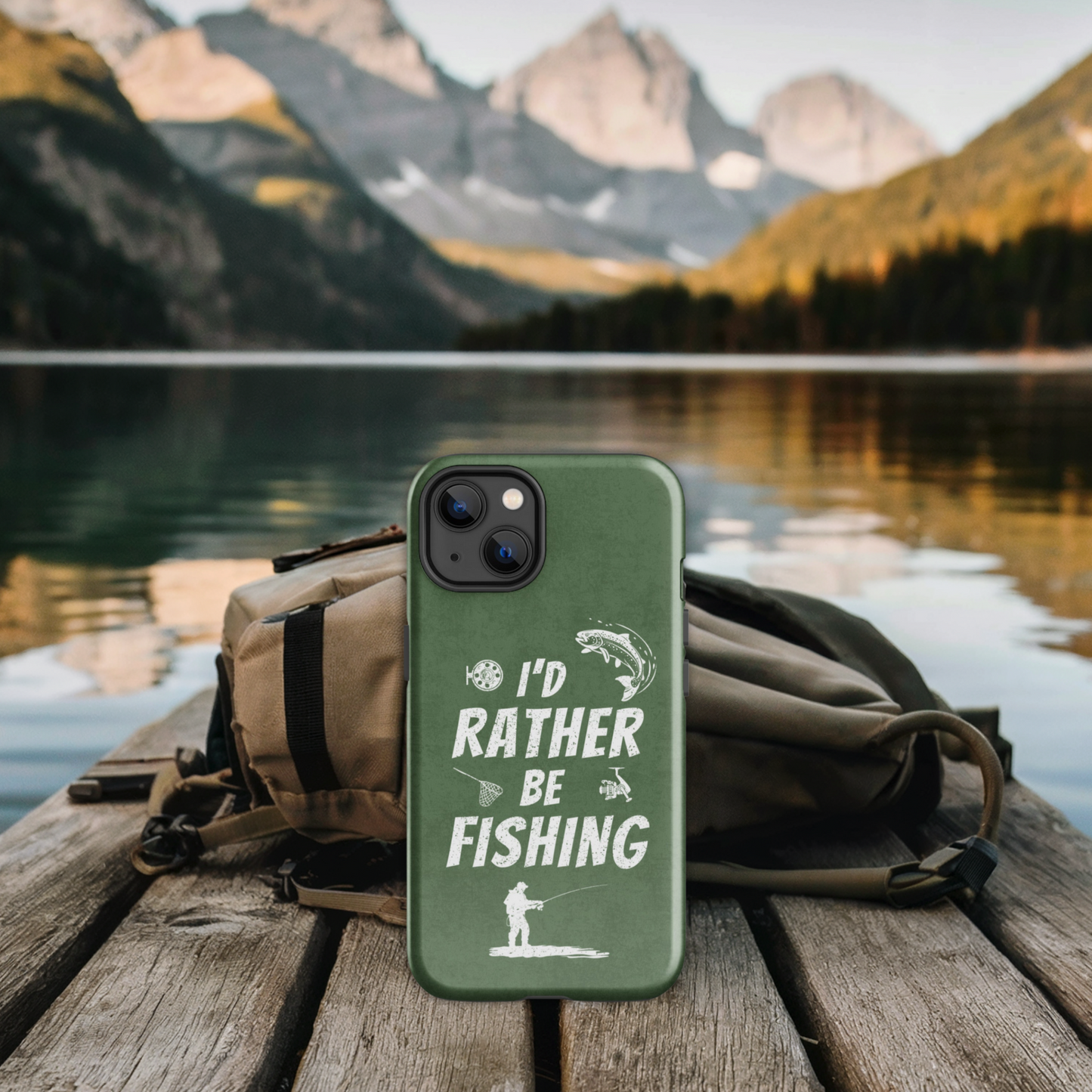 I'd Rather Be Fishing Phone Case