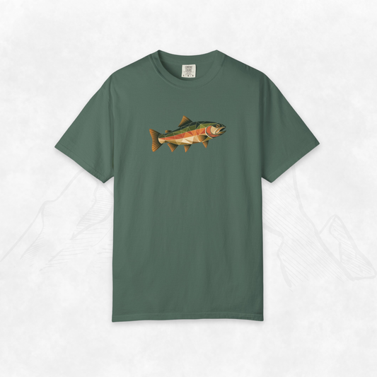 Trout Fishing T-Shirt – Abstract Trout Design Tee