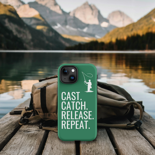 Cast. Catch. Release. Repeat Fishing iPhone Case