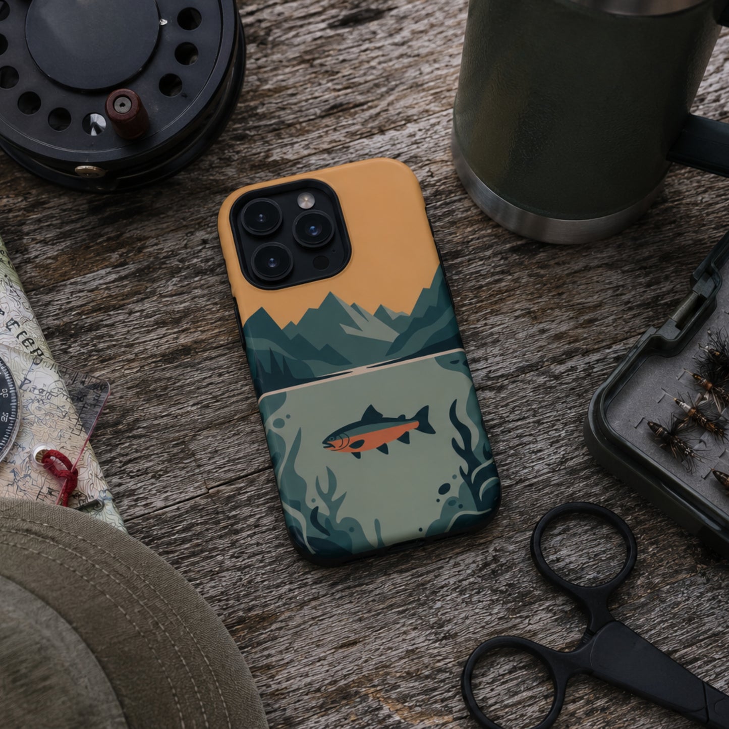 Alpine Trout Tough Phone Case